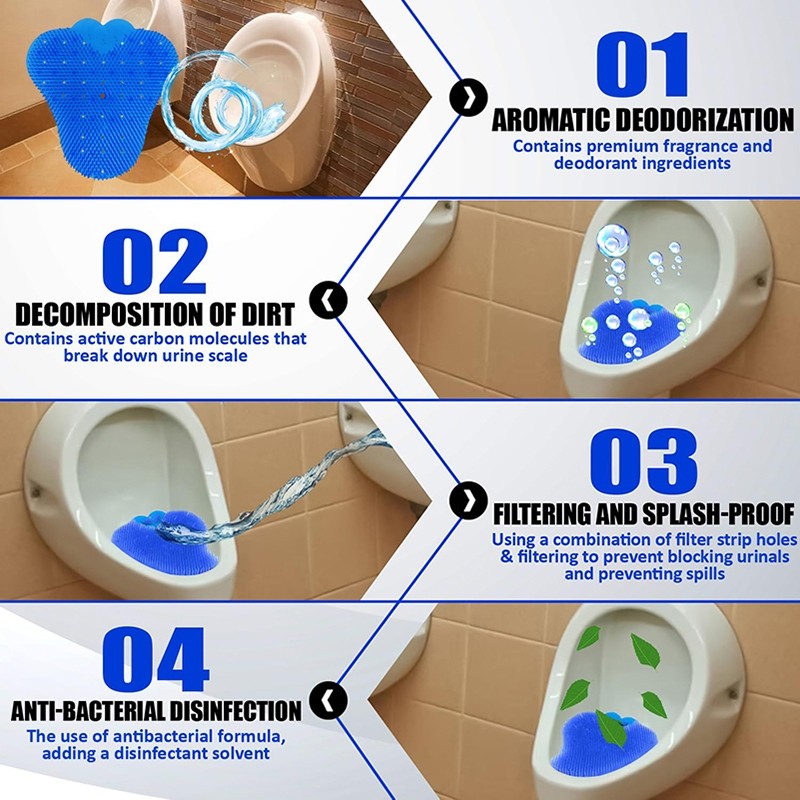 Urinal Screen Mat Toilet Anti Blockage Pad Hotel Home Urinal Screen Pad ...