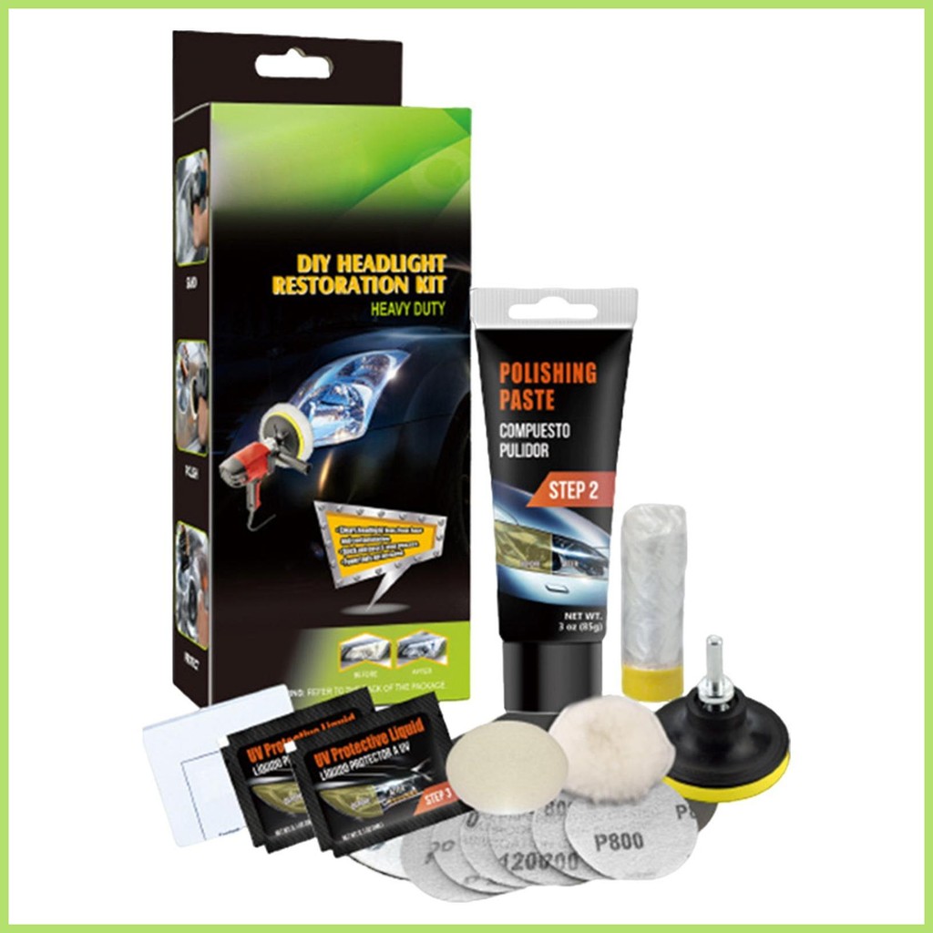 Headlight Restoration Kit Headlight Cleaner And Restorer Glass Scratch