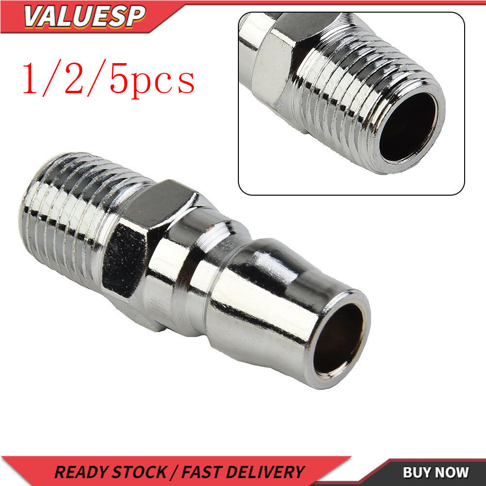 PP+Thread Adapter Steel Air Compressor Connector External Thread 1/4 ...