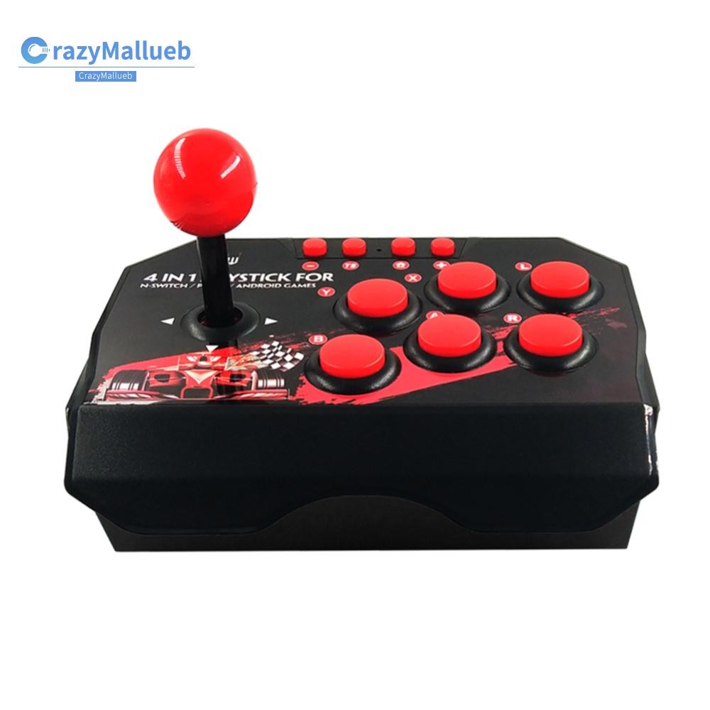 4-in-1 USB Wired Game Joystick Retro Arcade Station TURBO Games Console ...