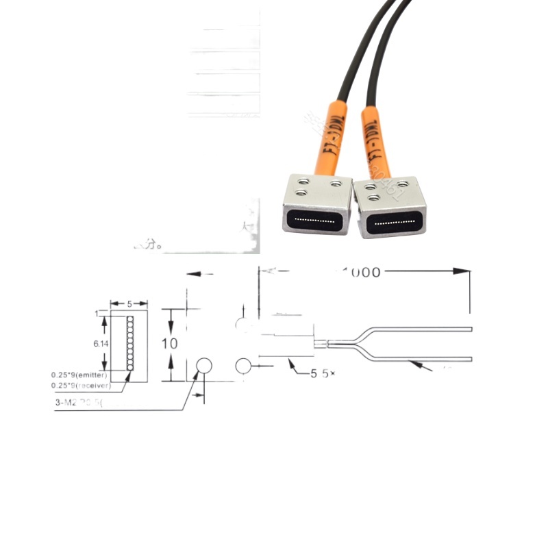 COD☆Matrix fiber through-beam type 32-core visible red light area ...