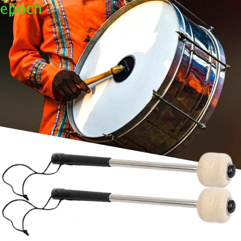 EPOCH Bass Drum Mallet, Stainless Steel Ergonomics Handle Metal Drum ...