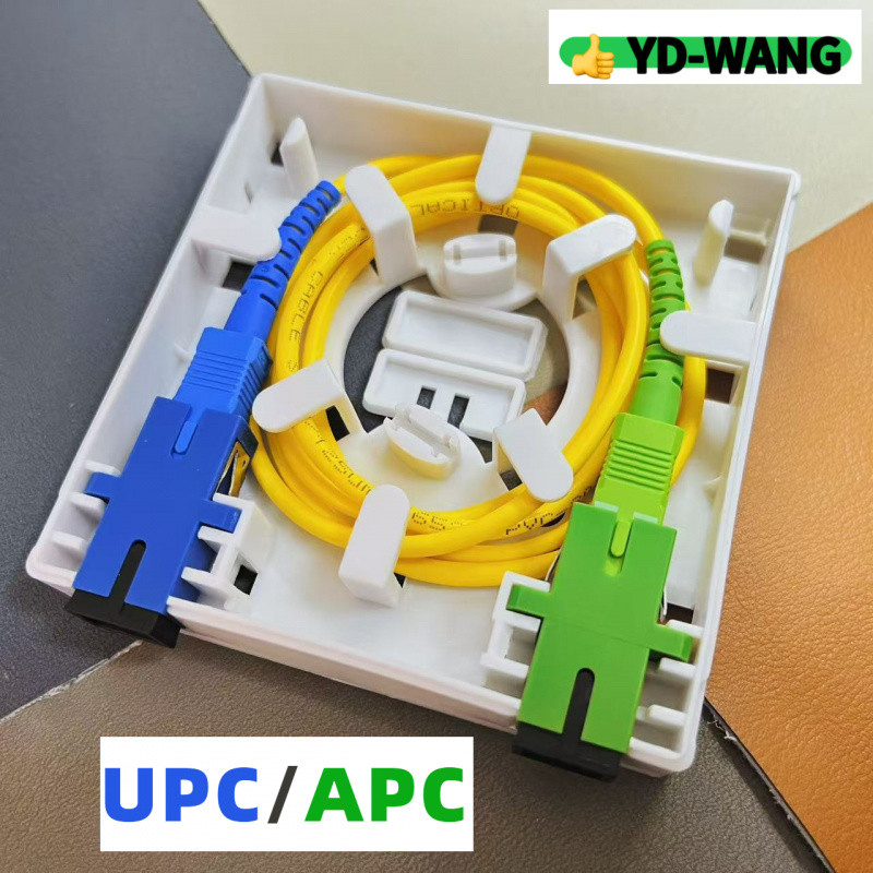 Fiber Wall Socket 2 Ports FTTH Fiber Optic Terminal Box Indoor with 2 ...