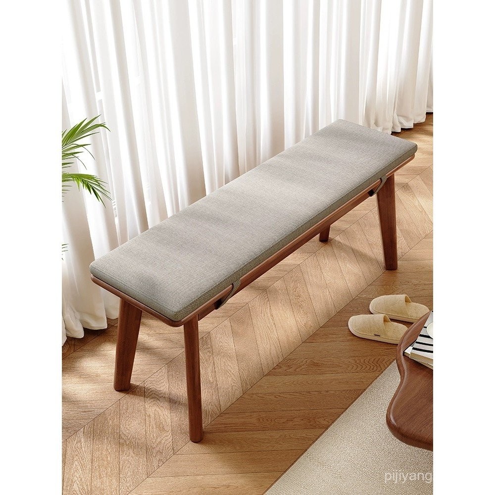 Nordic Solid Wood Bench for Entryway Living Room Simple Shoe Changing ...