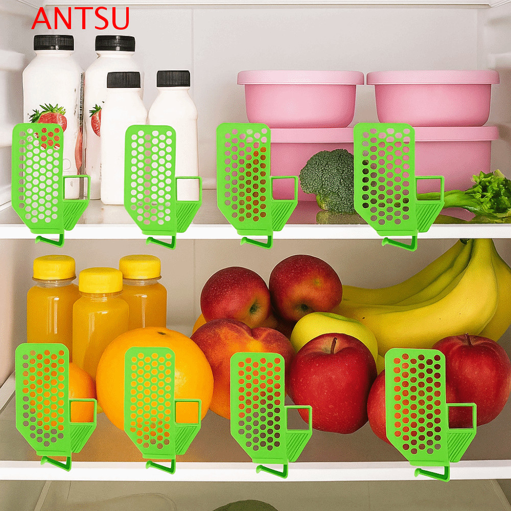 ANTSU 6Pcs Freezer Dividers, Plastic Adjustable Fridge Storage Drawer ...