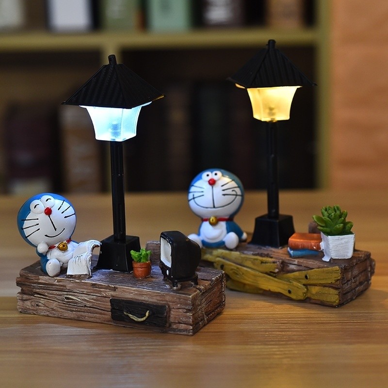 Doraemon Night Light Cute Decoration Small Ornaments Boyfriend Birthday ...