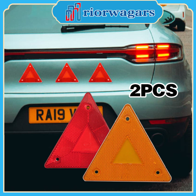 2pcs Car Triangle Reflector Reflective Sign Board Safety Reflective ...