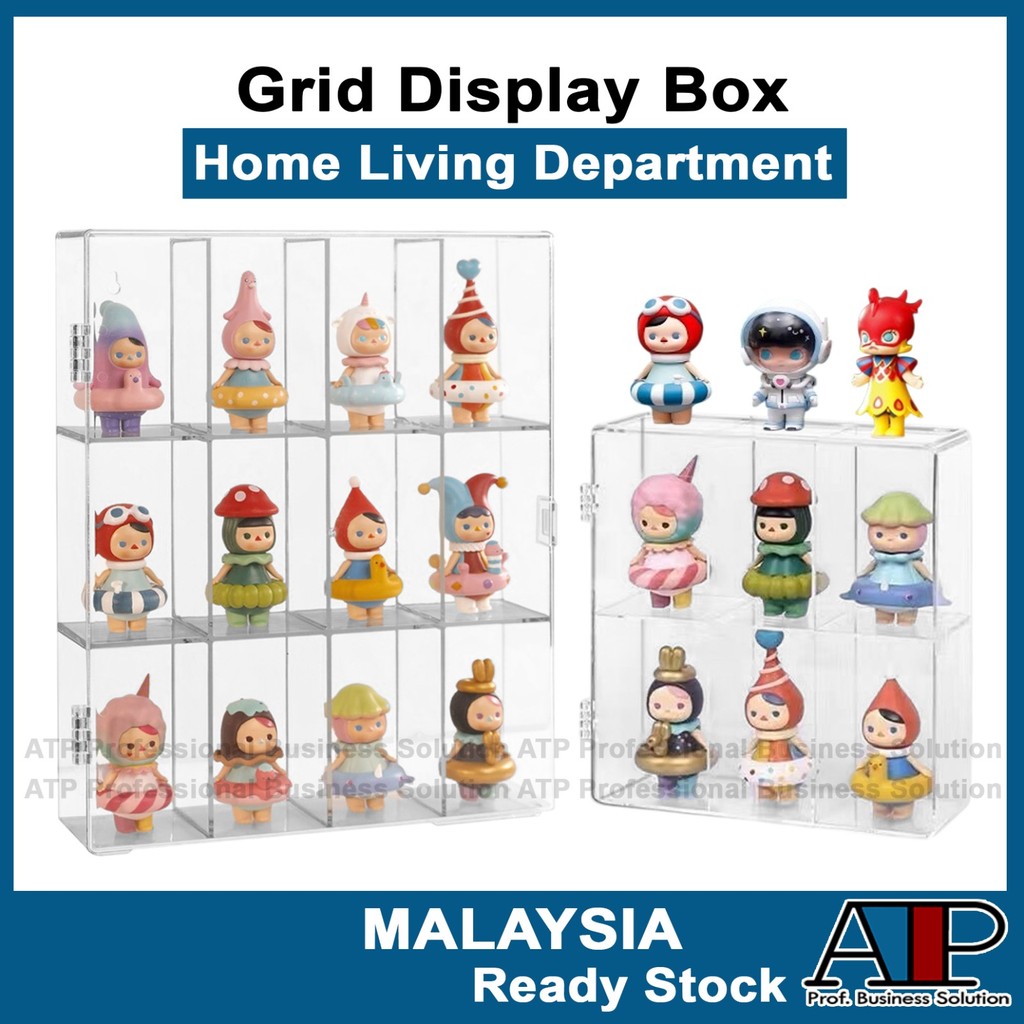 Kotak Pameran Blind Box Display Box for Pop Mart Doll Transparent ...