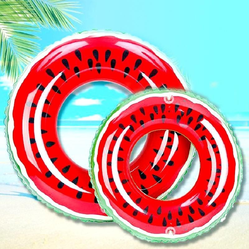 90cm Watermelon Swimming Ring Floater Inflatable Beach Pool For Kids ...