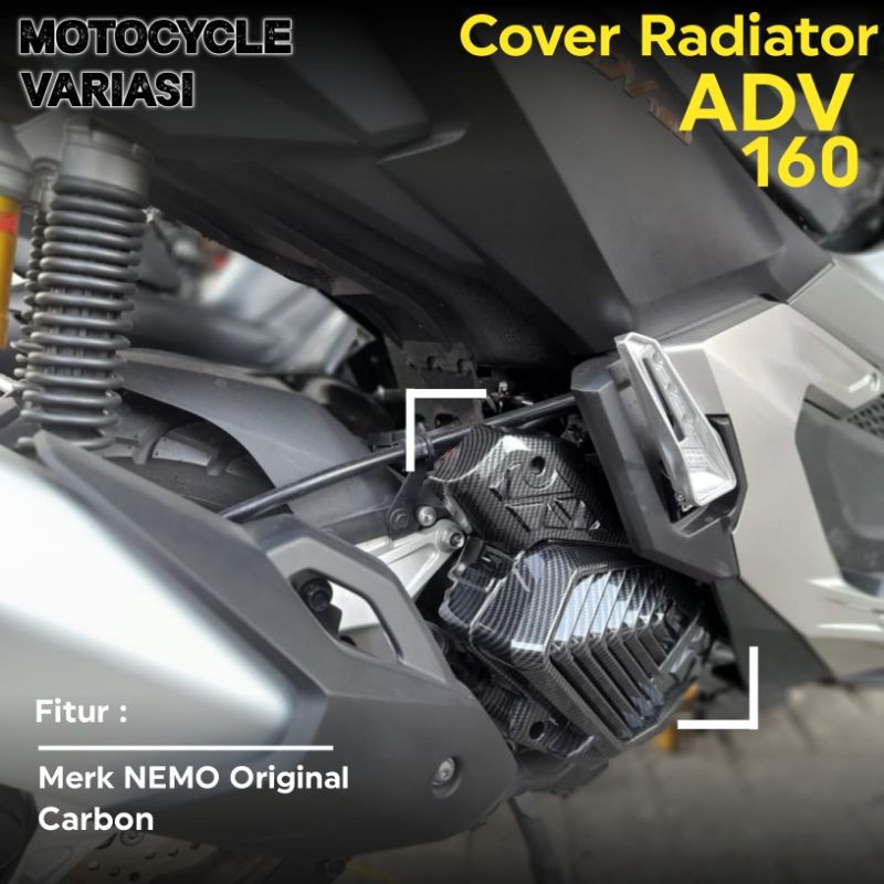 Adv 160 Carbon Motorcycle Radiator Cover ADV 160 Carbon Nemo Radiator ...