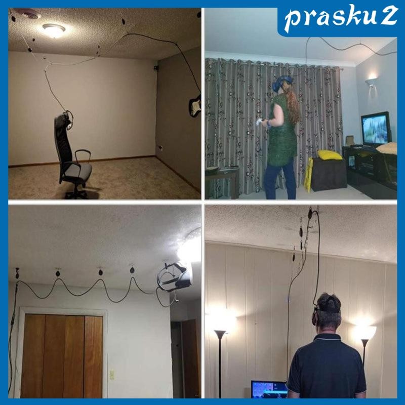 [Prasku2] Cable Management, Ceiling Pulley System for Quest/Quest 2