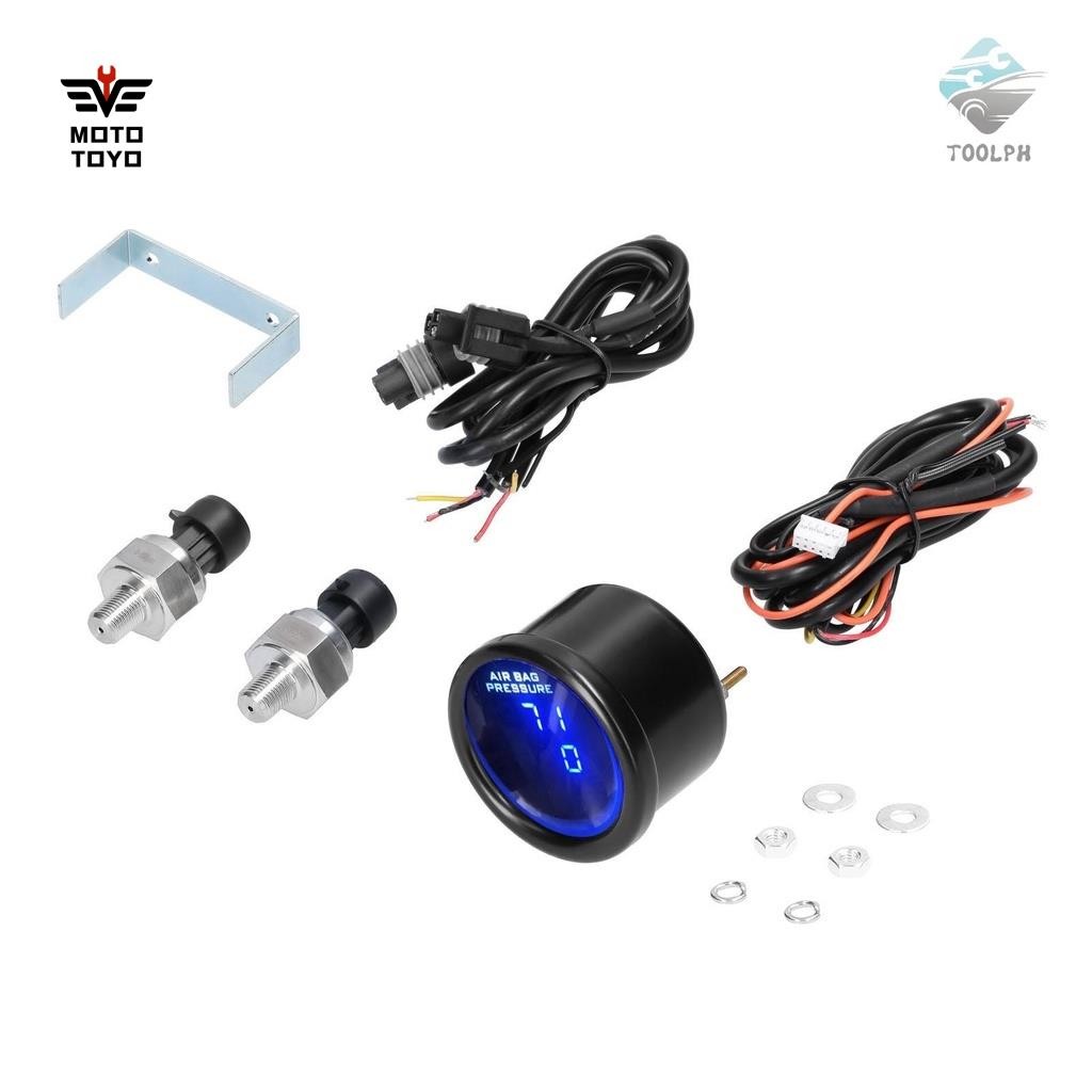 nxpDual Display Air Pressure Guage LED Digital Air Suspension Gauge 0