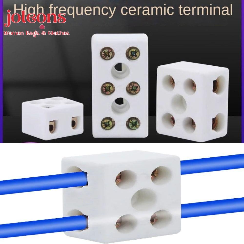 JOLEONS Ceramic Wiring Terminal Block, 1 In 1 Out High-temperature ...