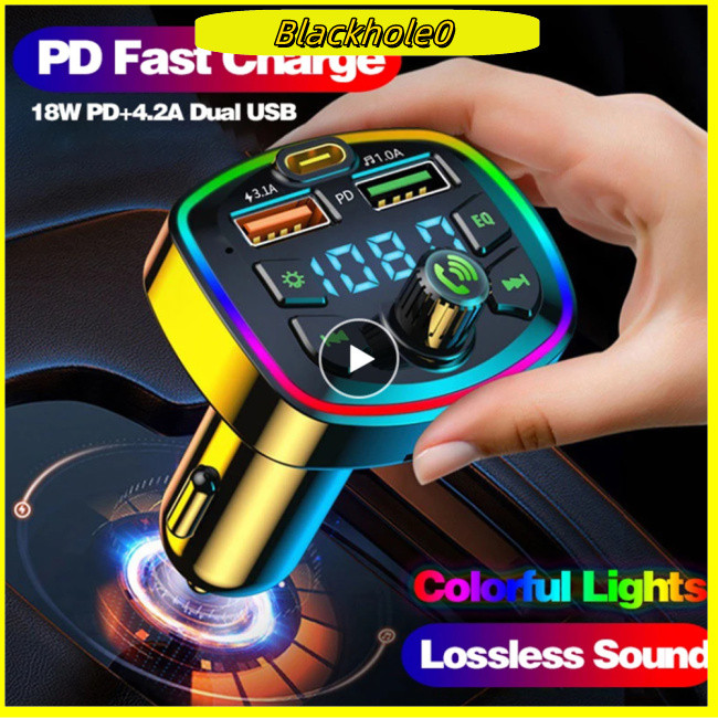 BH Led Backlight Fm Transmitter Car Mp3 Tf/u Disk