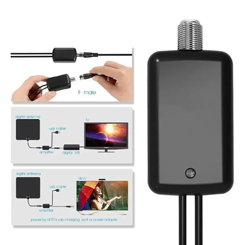 [yiiweng] Digital TV Antenna Amplifier Signal Enhancer 4K UHD High