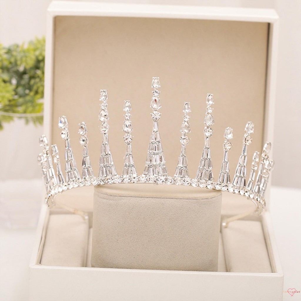 Triangular Column Special Design Bride Wedding Crown Luxurious Faux ...