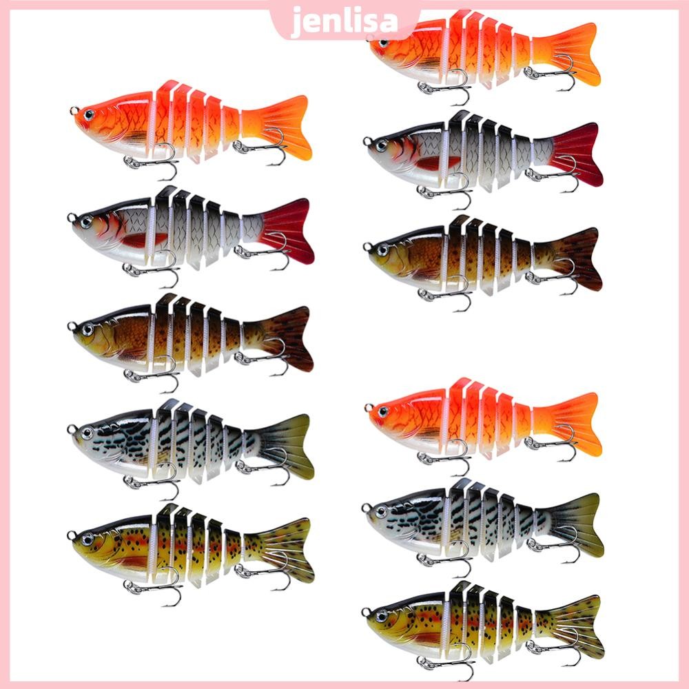 Bionic Swimming Bait Multi Jointed Swimbait with Treble Hooks Robotic ...