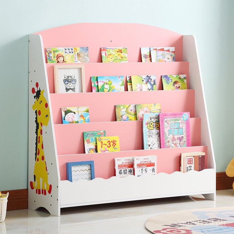 Kindergarten Bookshelf Natural Wood Color Student Cabinet Book and ...