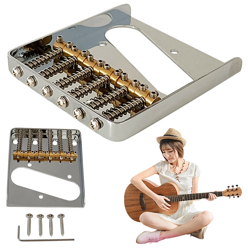 Vintage Guitar Bridge with Screws Electric Guitar Bridge 6 Strings ...