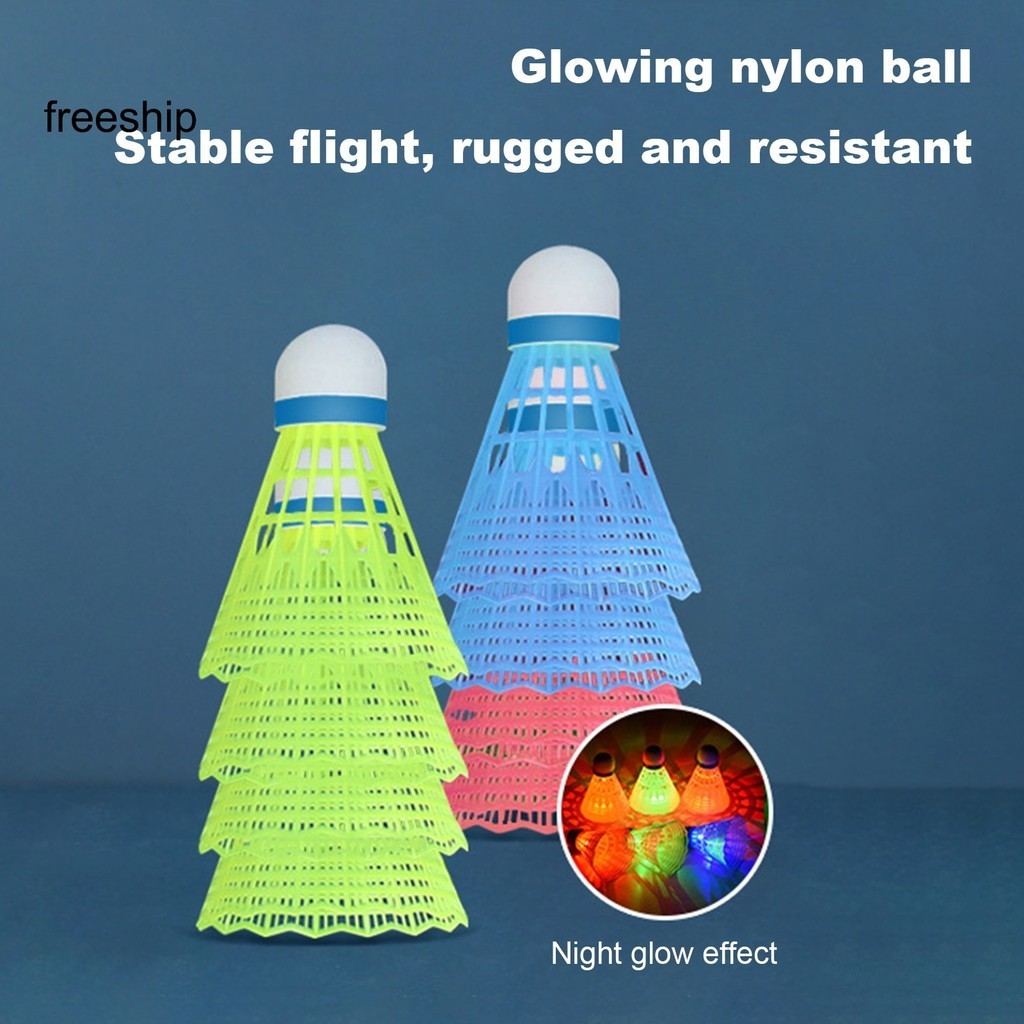 FON-3/4 /8 Pcs LED Badminton Shuttlecocks Long-lasting Night Visible ...