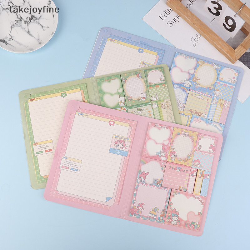 TFPH Kawaii Kuromi Melody Hello Kitty Pastel Sticky Cute Cartoon Sticky