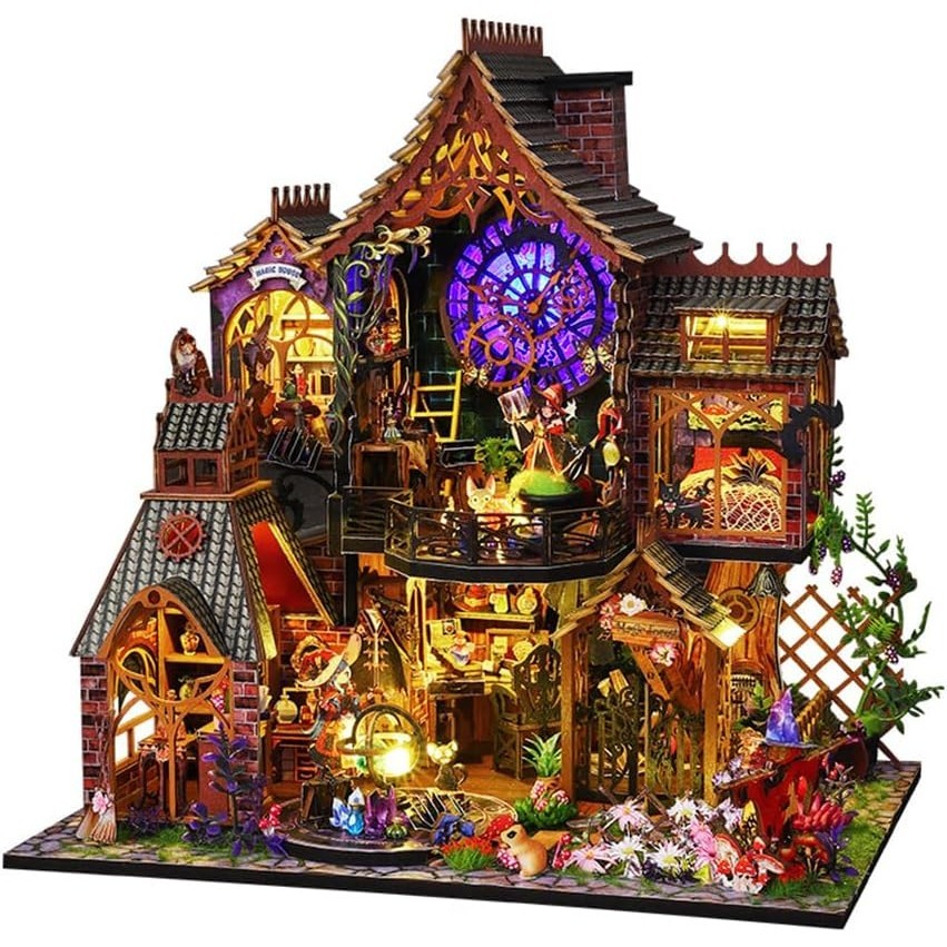 DIY Miniature House Kit, Wooden Magic House Kit, Model Houses To Build ...