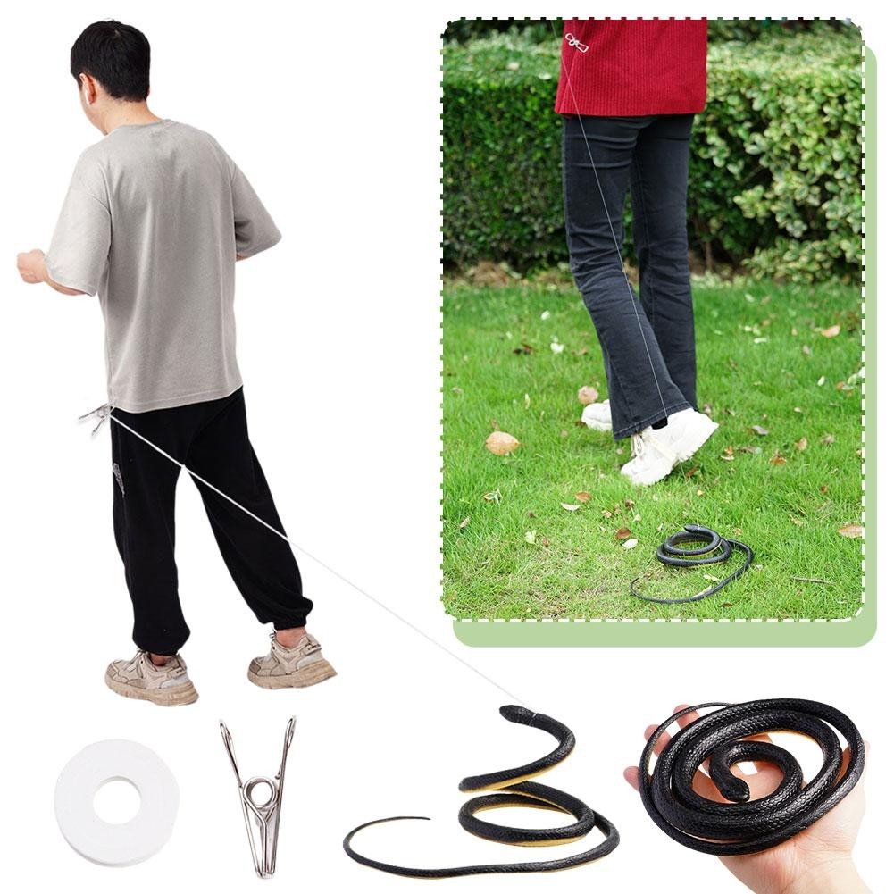 1.2m Funny Simulation Snack With String Clip Prank Toy S8q1 | Shopee ...