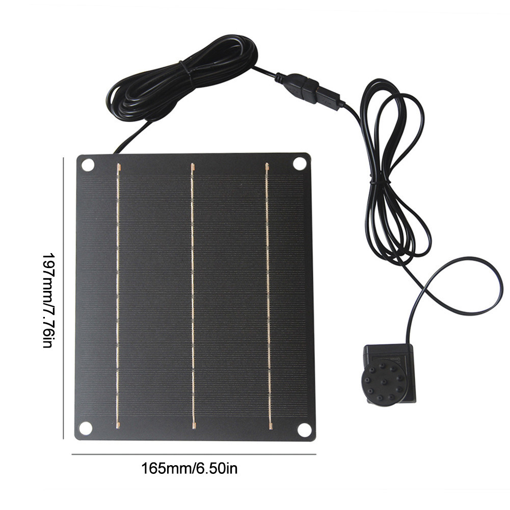 6W DIY Solar Powered Water Fountain with 6 Nozzles Solar Panel Powered