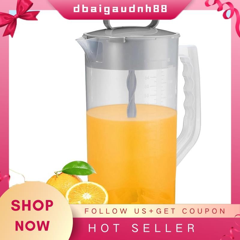【NEW STOCK】Angled Blade Plastic Pitcher, 2 Quart/64 Oz with Adjustable ...