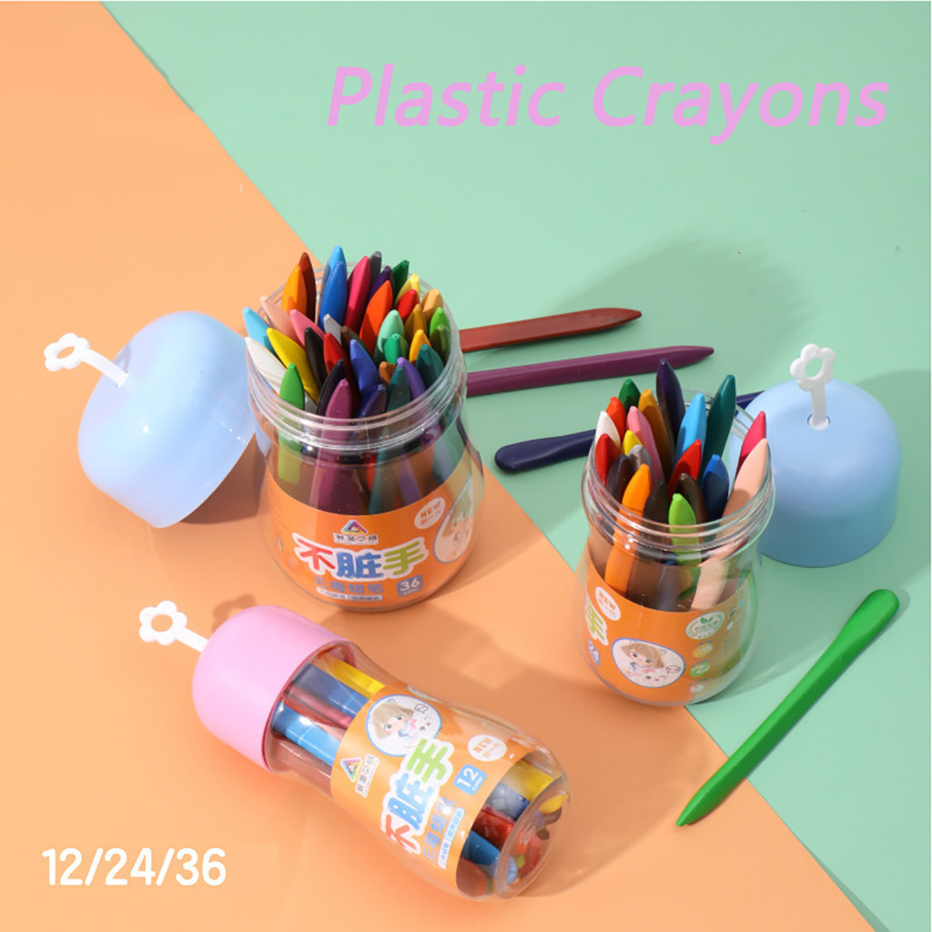 12/24/36 Colors Not Dirty Crayons Non-Toxic Hands Crayons Coloring Set ...