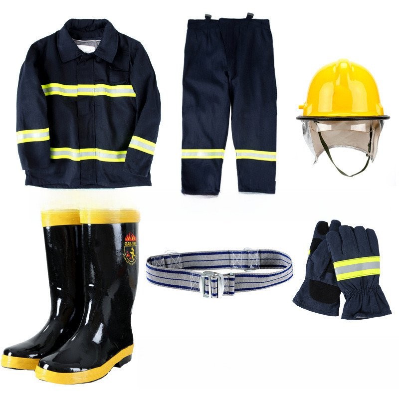 02Model Fire Suits Suit Fire-Extinguishing Protective Clothing Fire ...
