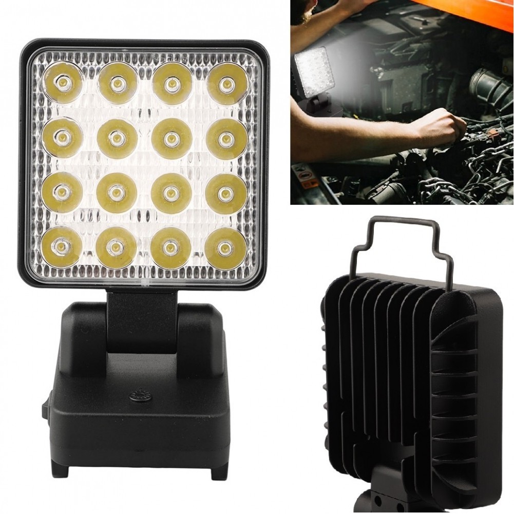 Cordless Work Light Double Switch Control For Bosch 18V Battery Camping