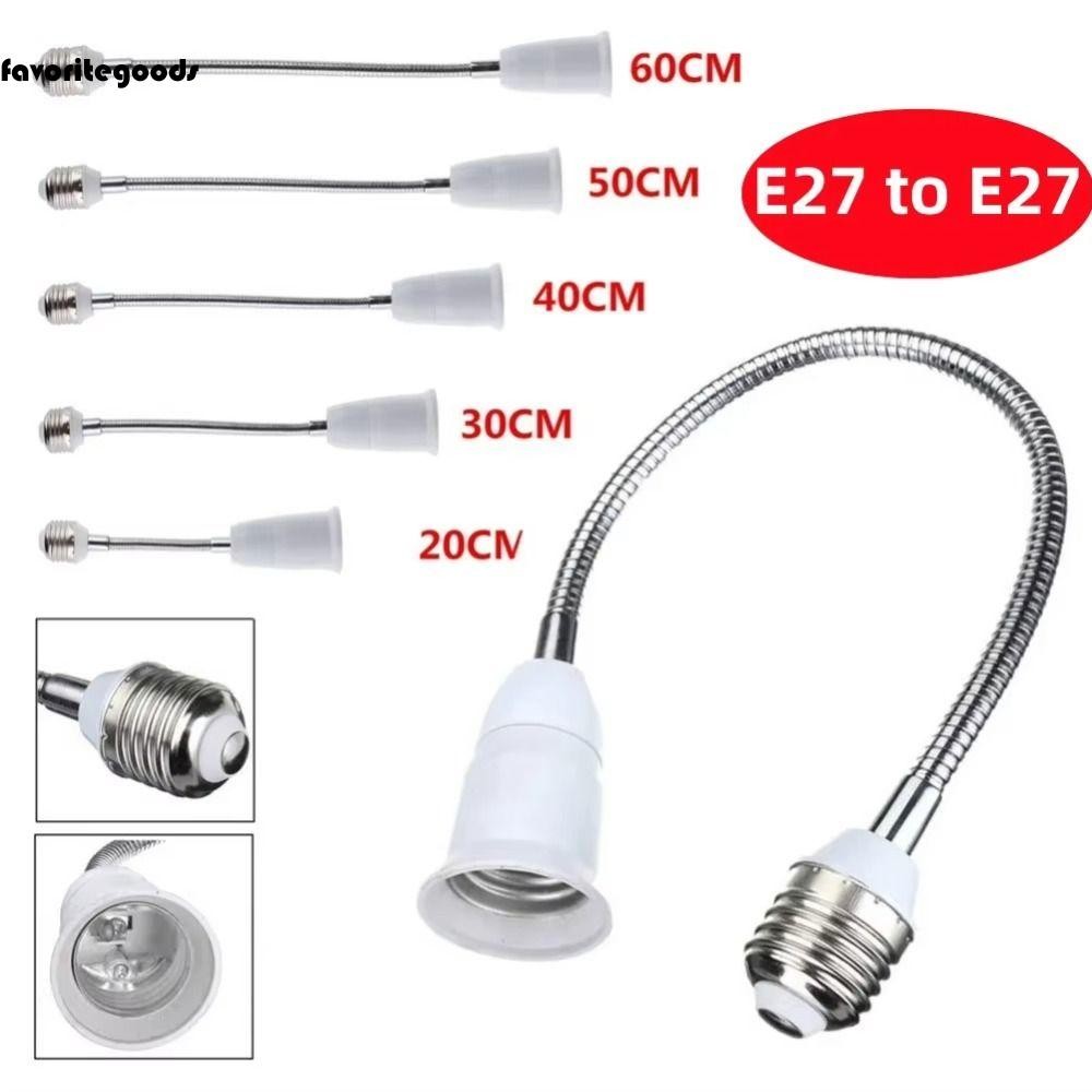 FAVORITEGOODS LED Bulb Extension Tube, 20/30/40/60cm E27 To E27 Lamp ...