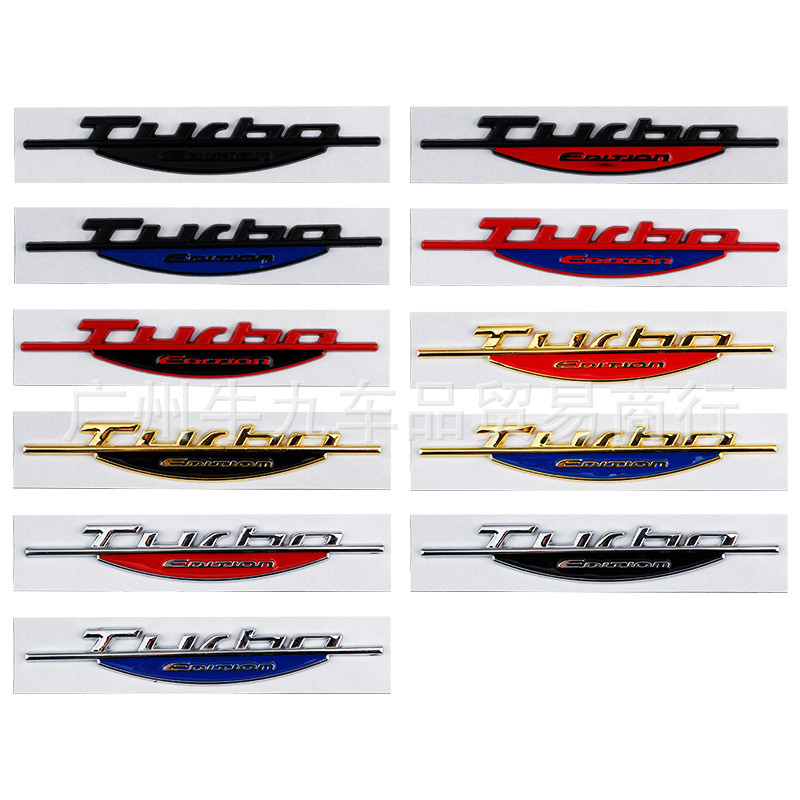 TurboEdition Labeling New Style Modified Body Sticker Tail Label Fender ...