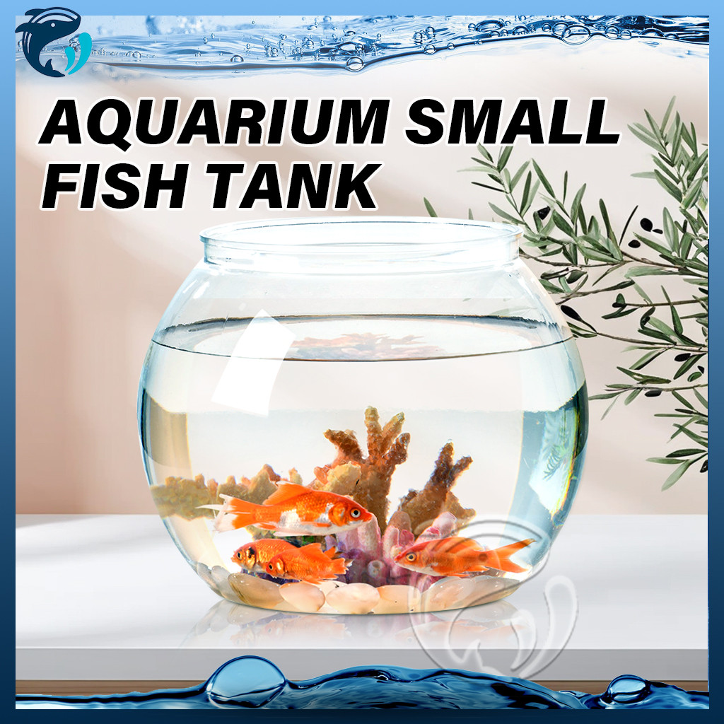Small Fish Tank Indestructible Plastic High Transparency Fish Tank Home ...