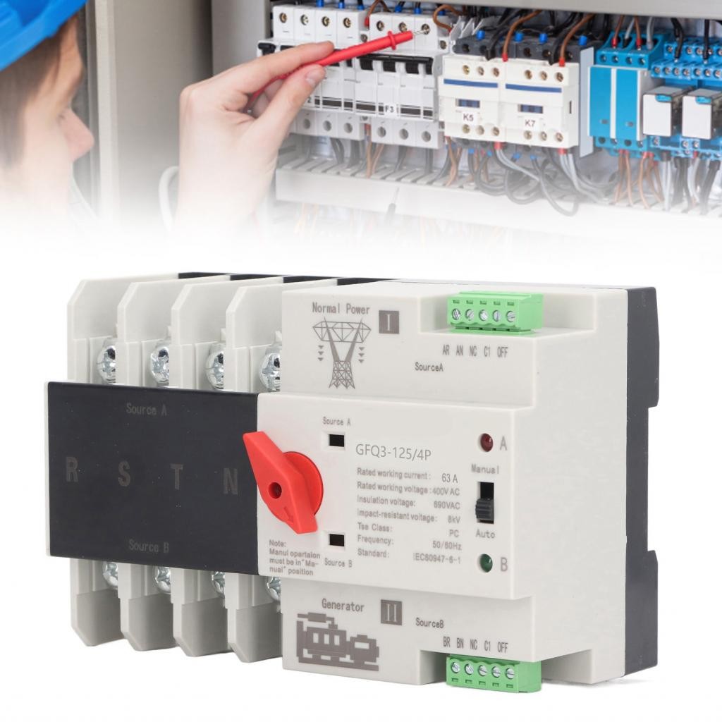 dajrrhd-ph Power Automatic Transfer Switch Generator 60Hz 400V 4P ...
