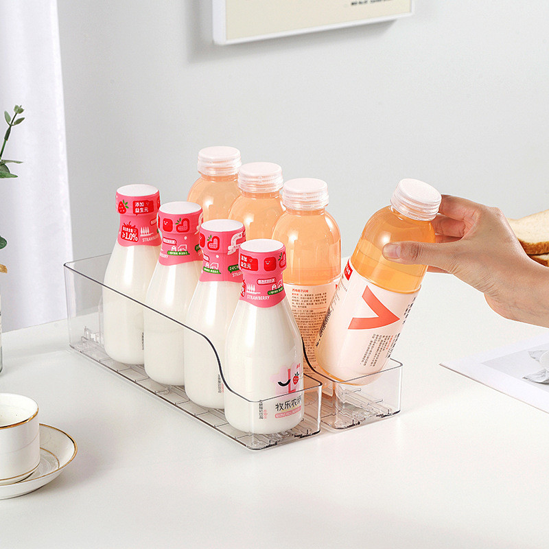 Acrylic Transparent Beverage Pusher Desktop Refrigerator Tissue Storage ...