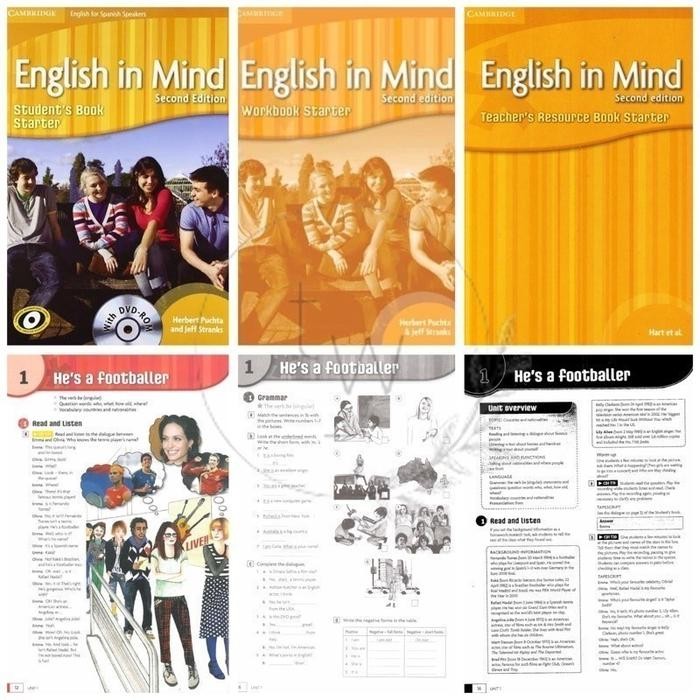 PHYSICAL BOOK English in Mind Starter 1 2 3 4 5 Students Book ...