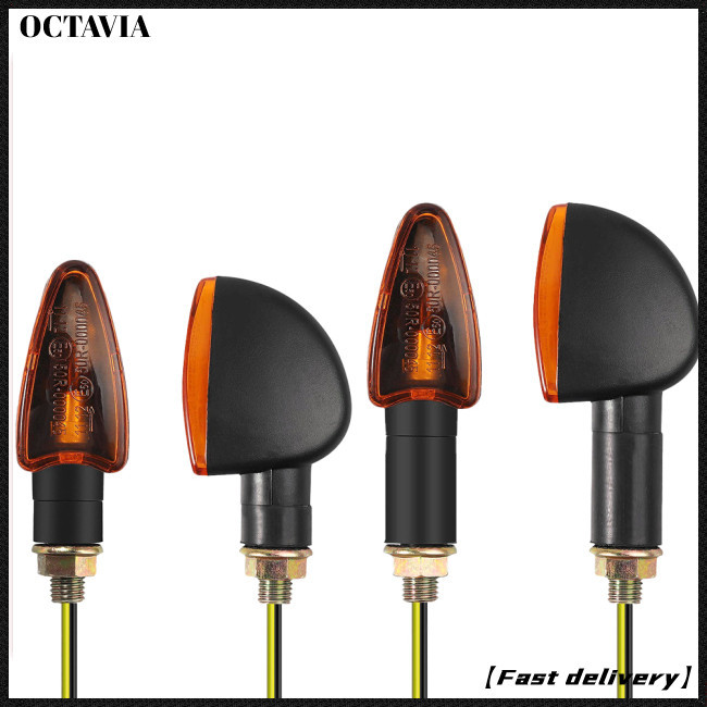 AT 2PCS Super Bright Motorcycle Turn Signal Indicators Lights Front ...