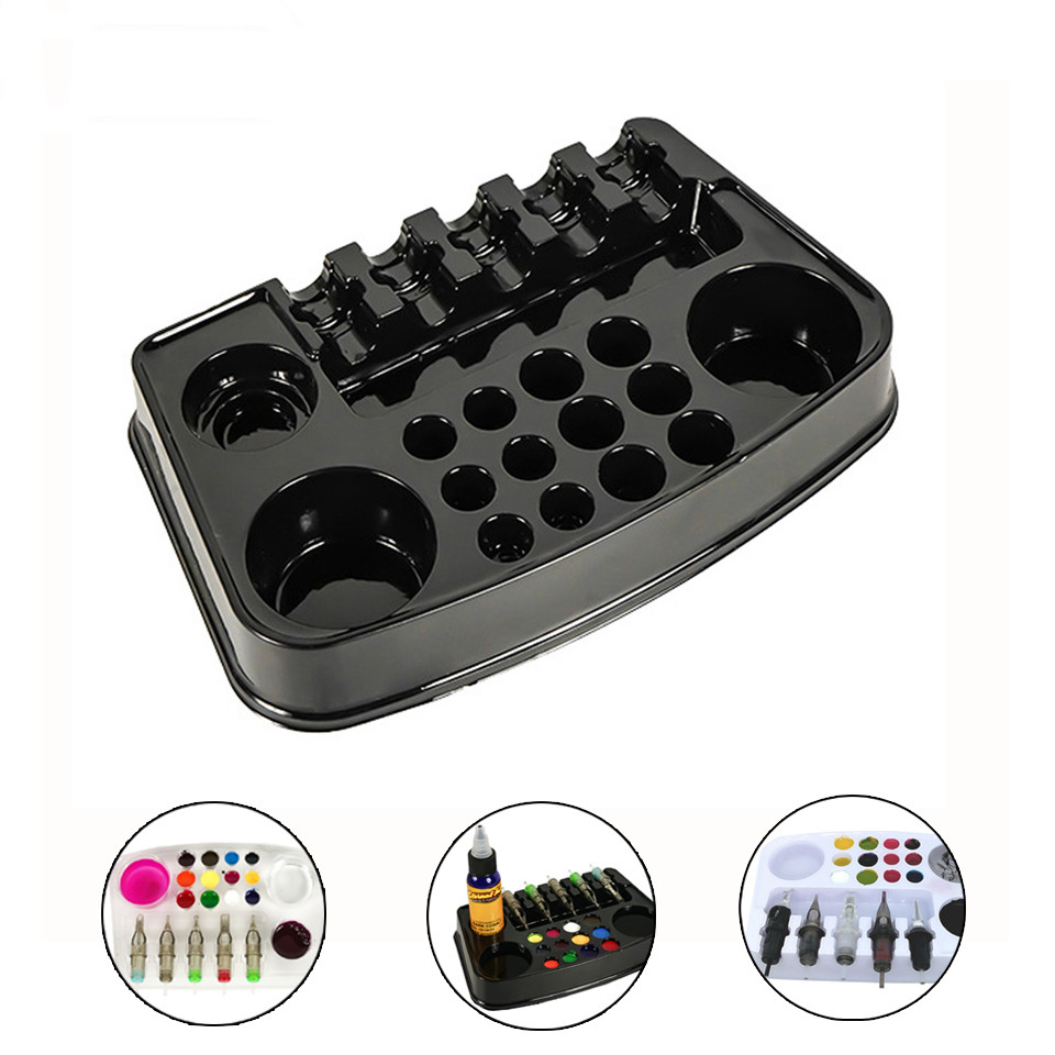 12PCS/Set Disposable Tattoo Holder Tray Disk Stand Rack Storage ...