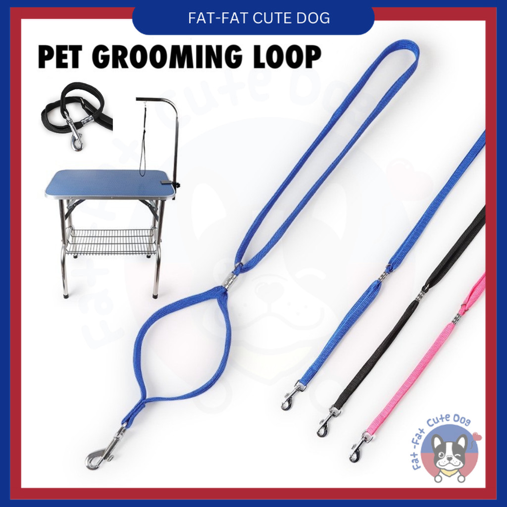 Pet Dog Grooming Loop w/ Ring 48cm Nylon Restraint for Dogs and Cats ...