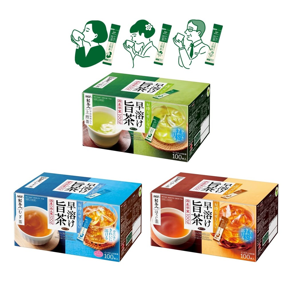[Direct from JAPAN] AGF Quick-Dissolving Premium Tea Sticks - Assorted ...