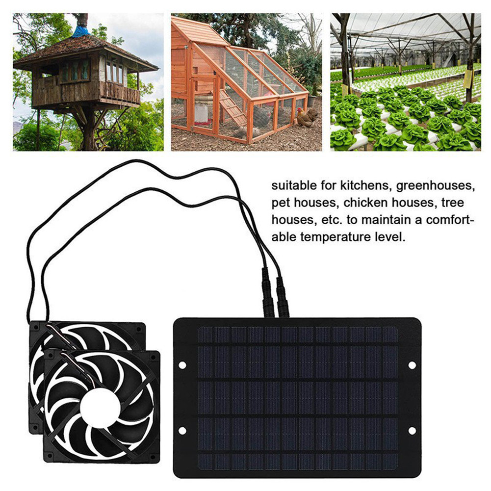 [bigbag.ph] 12V 10W Solar Exhaust Fan IP65 Waterproof Solar Panel