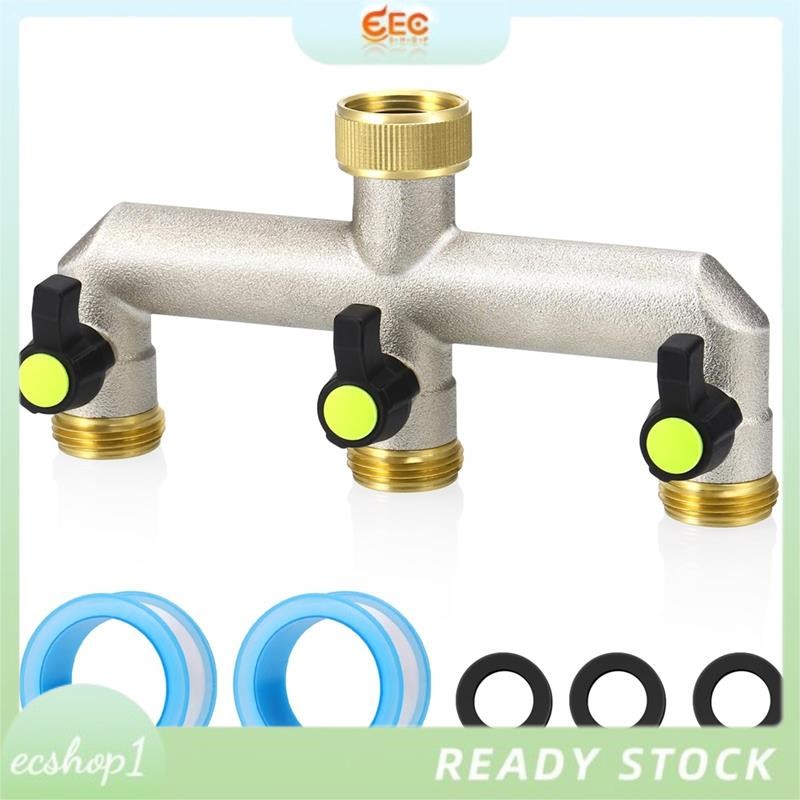 Brass Garden Hose Splitter Water Hose Splitter 3 Way