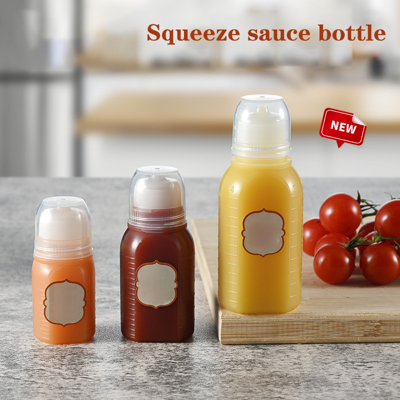 GMARTY Mini Sauce Bottle Refillable Ketchup Honey Salad Containers