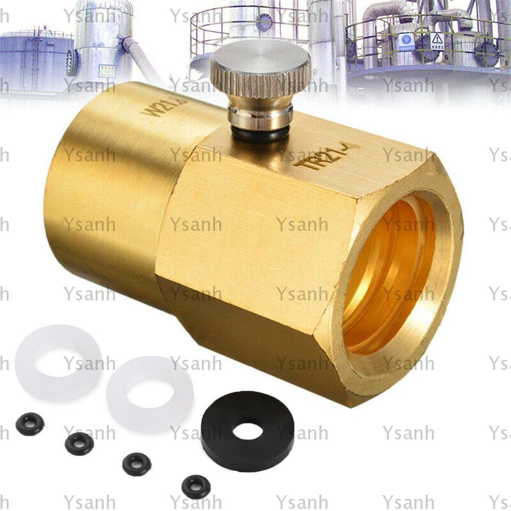 YSANH CO2 Adapter Thread Set Homebrew Regulator with Bleed Valve for ...