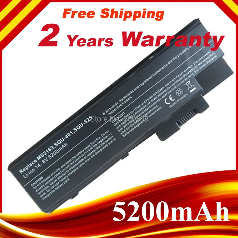 Laptop battery for ACER TravelMate 4101 4UR18650F-1-QC192 BT.T5003.002 ...