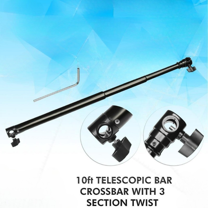 300cm 10 Feet Suitable for photography lightsTelescopic Bar Crossbar 3 ...