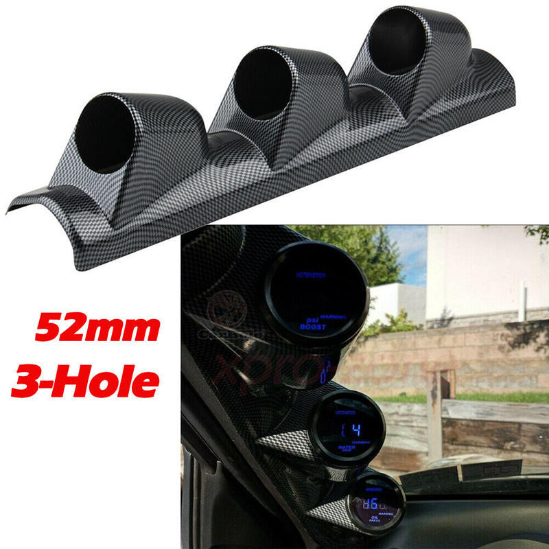A-pillar Gauge Mount Universal Triple Gauge Pod For A-Pillar - Holds Three 52mm Gauges In Any Car Or Truck Universal Car Gauge Pod - Foto 13