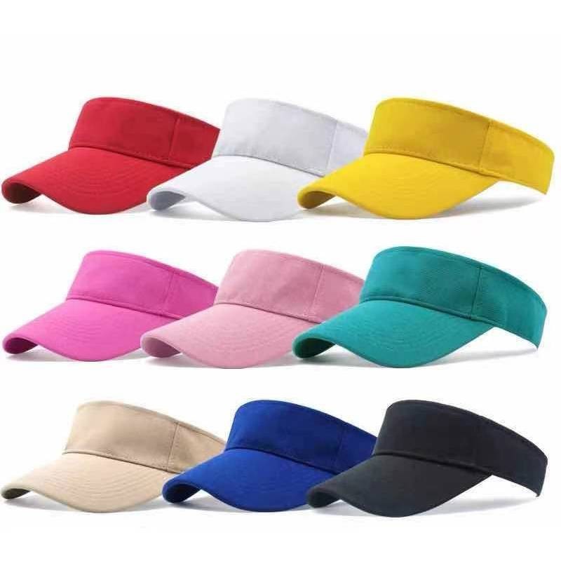 High Quality Plain Sun Visor Caps Durable Printable Multiple Colors Locally Made